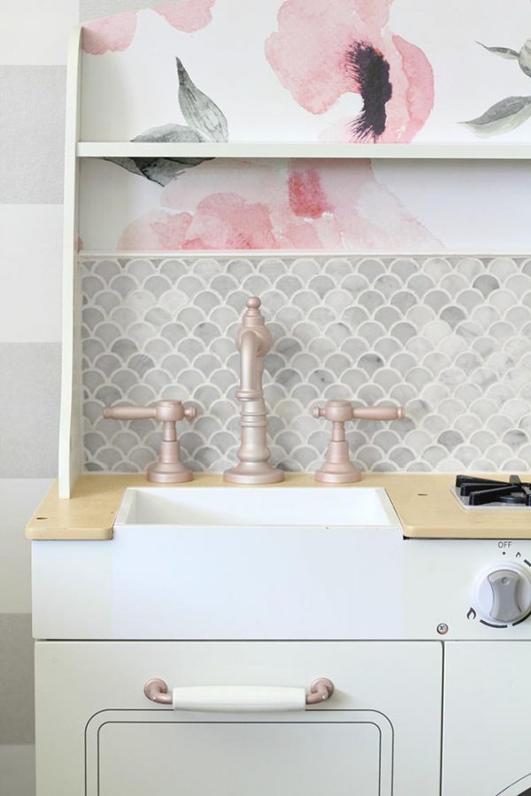 Leftover Tile Project DIY Play Kitchen Makeover Blog Jeffrey Court HD